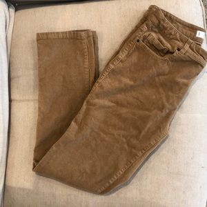 Mango brown corduroy pants (straight leg)